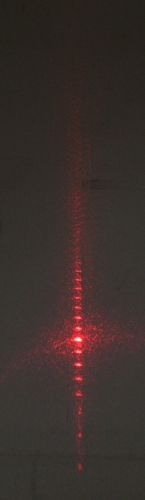 Diffraction pattern of ruler